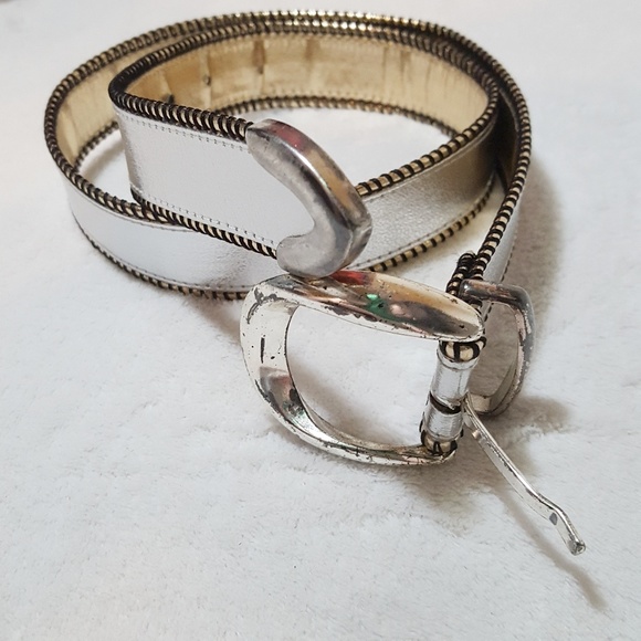 Pellateri Accessories - Vintage Pellateri Belt Silver and Gold S